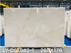Snow White Onyx Big Stock White Onyx Transparent Slabs Tiles