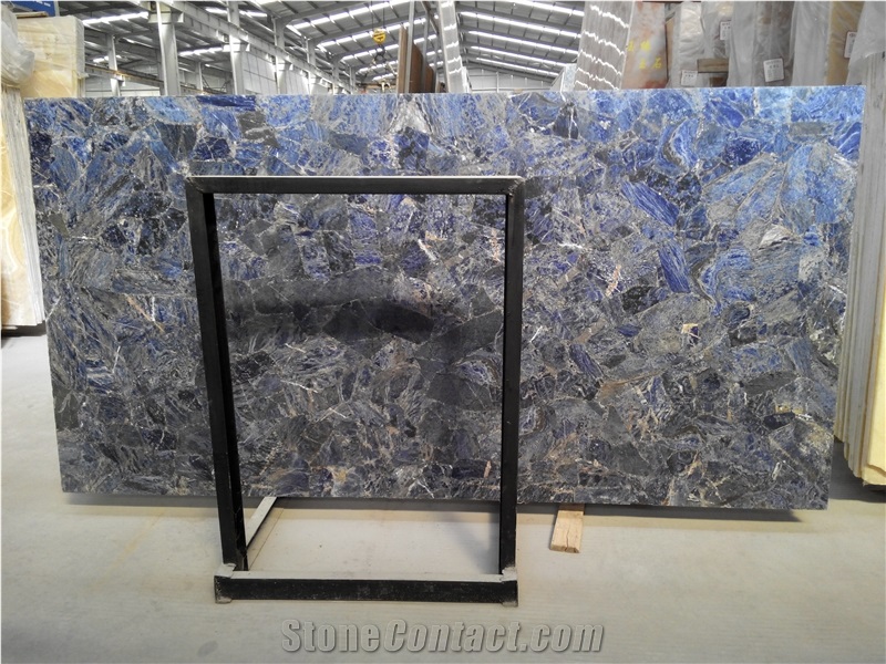 Sodalite Blue Quartzite Honeycomb Panel For Wall Design