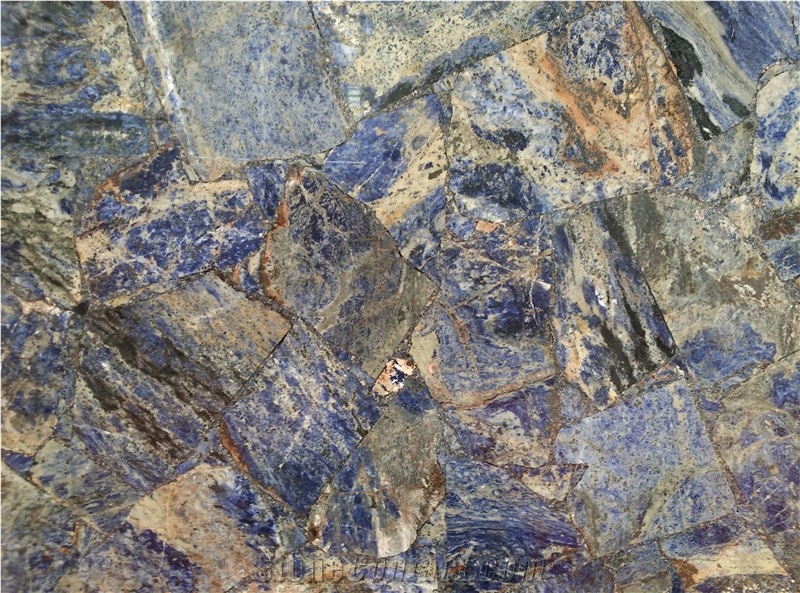 Sodalite Blue Quartzite Honeycomb Panel For Wall Design