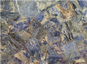 Sodalite Blue Quartzite Honeycomb Panel For Wall Design