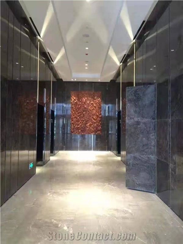 Moon Gray Marble Slabs For The Interior Design
