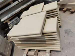 Yellow Sandstone Stair With Full Bullnose Edge