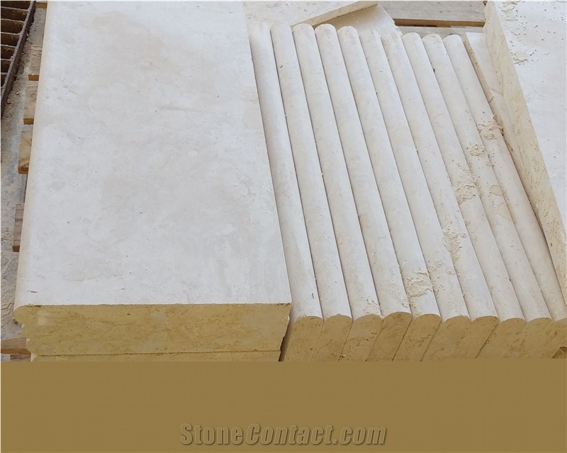 Coral Stone Edge Profiles- Bullnose Coping, Pool Pavers