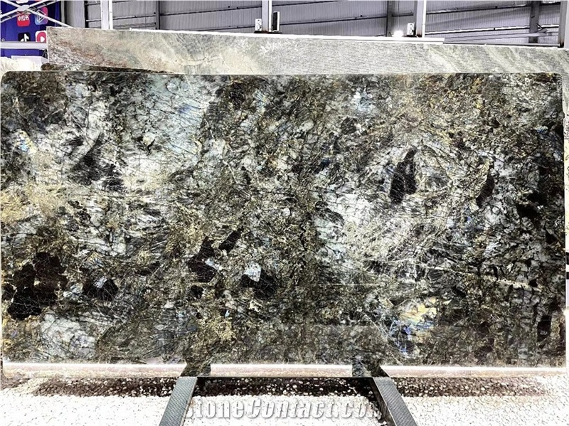 Madagascar Labradorite Blue Granite Slab Green