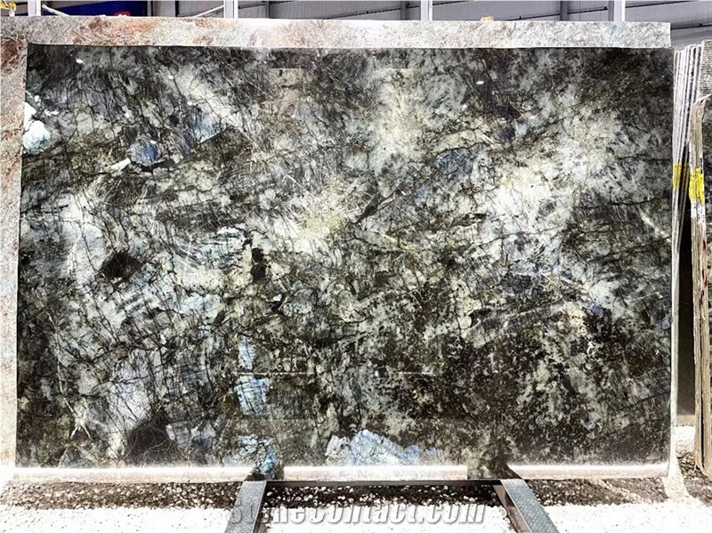 Madagascar Labradorite Blue Granite Slab Green