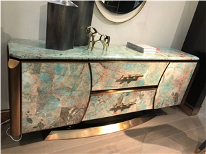 3Mm Ultra Thin Natural Marble Slab Tiles Vanitys, Furniture, Table Cover