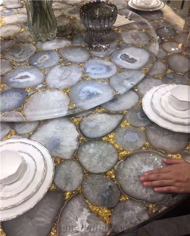 Agate Stone Table Cafe Restaurant Dining