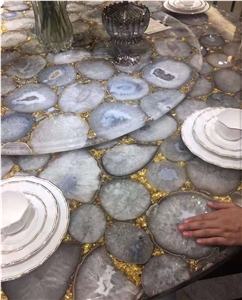 Agate Stone Table Cafe Restaurant Dining