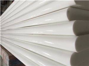 Nano Glass Stone Pure White Slabs Tiles