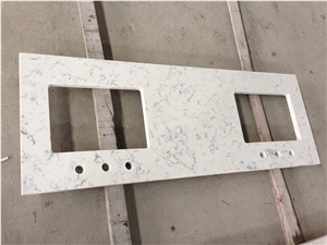 Quartz Calacatta Carrara Crystal White Countertop