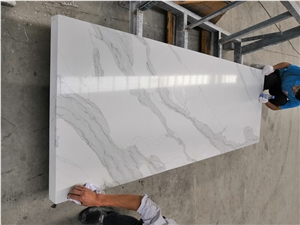 Quartz Calacatta Carrara Crystal White Countertop