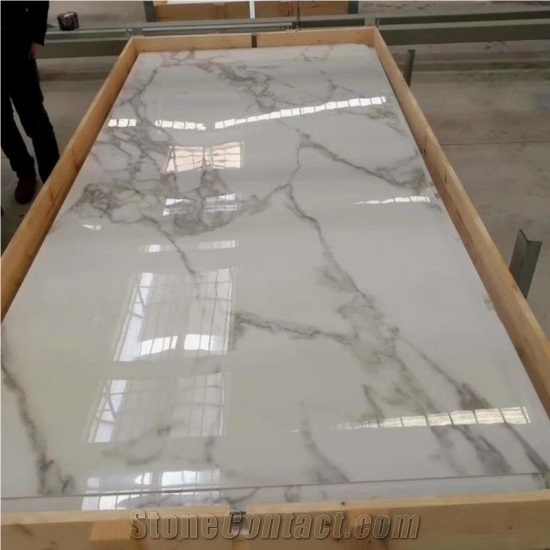 Sintered Stone Pandora Macaubas Amazonite Calacatta  Kitchen Tops