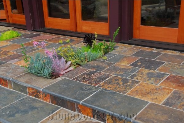 China Multicolor Slate Rusty Wall Floor Steps Tiles