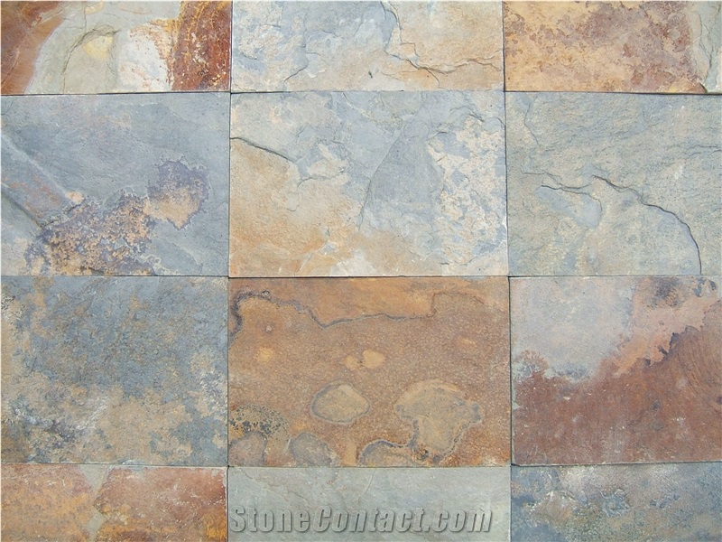 China Multicolor Slate Rusty Wall Floor Steps Tiles