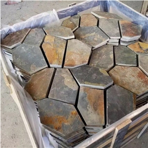 China Multicolor Slate Rusty Wall Floor Steps Tiles