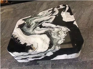 China Panda Marble Coffee Table Dining Table Solid Hollow