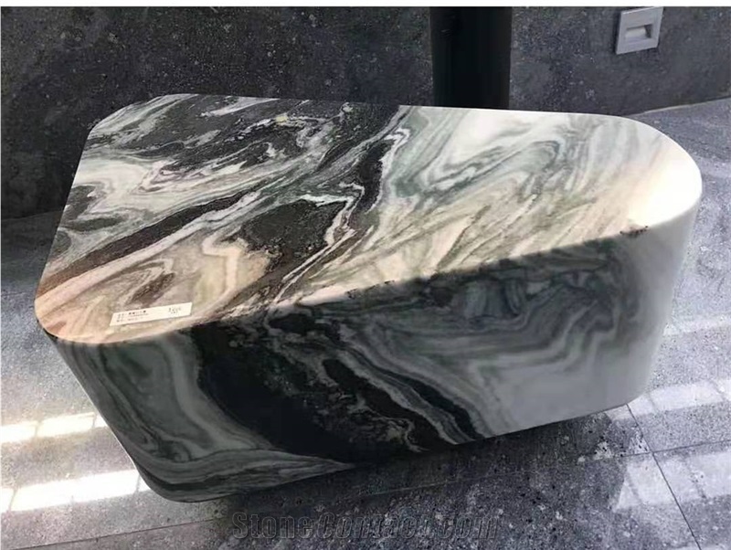 China Panda Marble Coffee Table Dining Table Solid Hollow