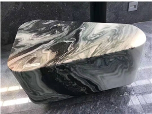 China Panda Marble Coffee Table Dining Table Solid Hollow