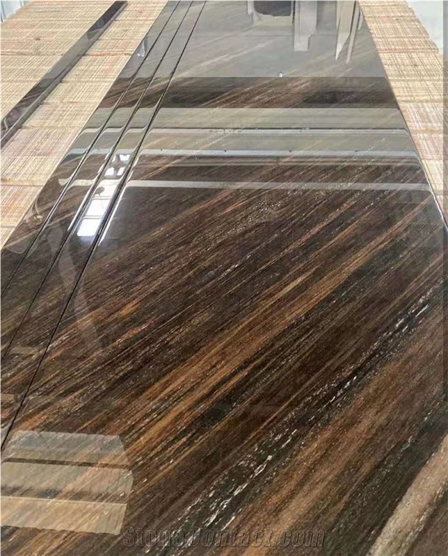 Coffee Brown Imperial Marble Bookmatch Tiles Home Pattern