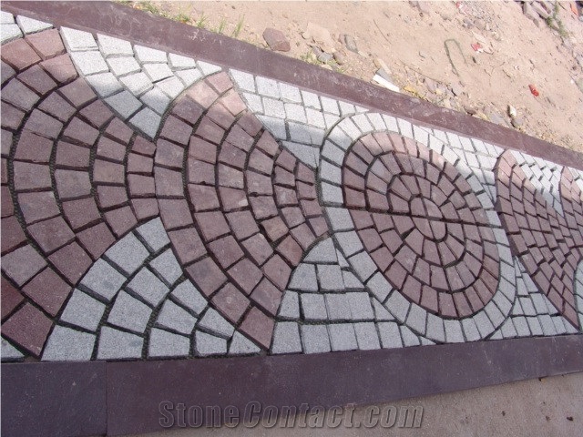 Dayang Red Porphyry Putian Granite Cubestone Pavers