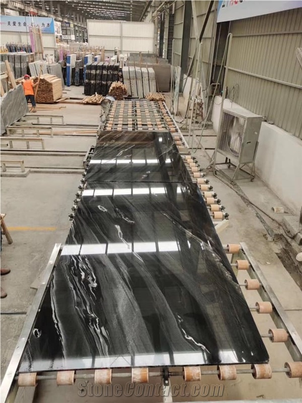 Fantasy Black Marble Floor Wall Tiles Decor