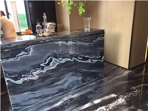 Fantasy Black Marble Floor Wall Tiles Decor