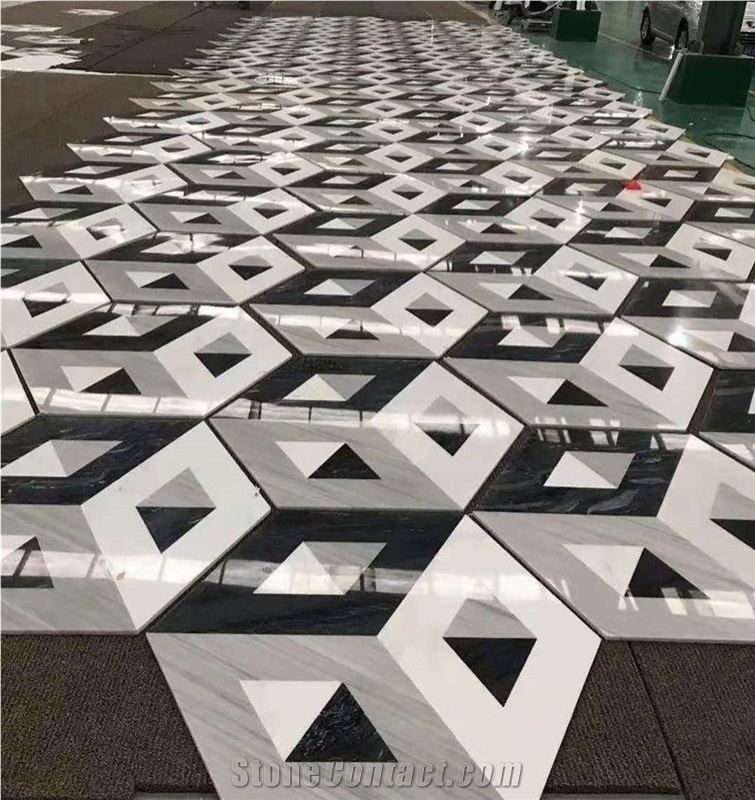Marble Mosaic Medallion Floor House Design