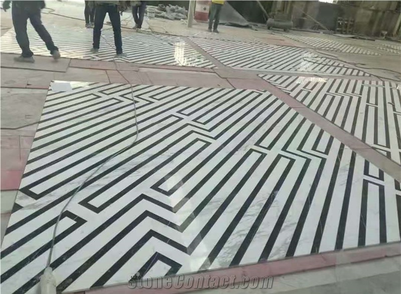 Marble Mosaic Medallion Floor House Design