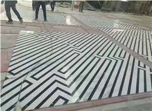 Marble Mosaic Medallion Floor House Design
