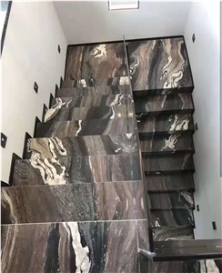 Rosso Luana Marble Purple Slab Tile Floor Wall Decor