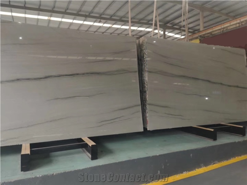 Silver Shadow Quartzite Open Book Slab Tiles Kitchen Table