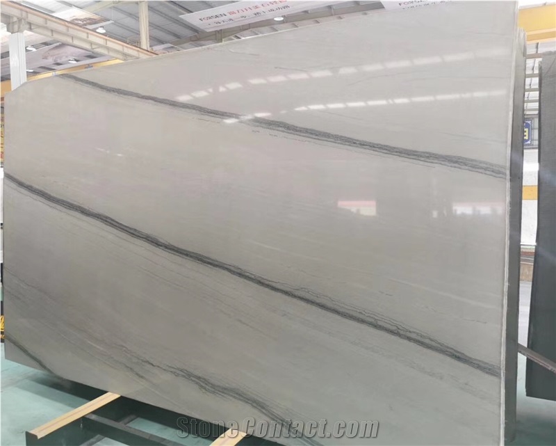 Silver Shadow Quartzite Open Book Slab Tiles Kitchen Table