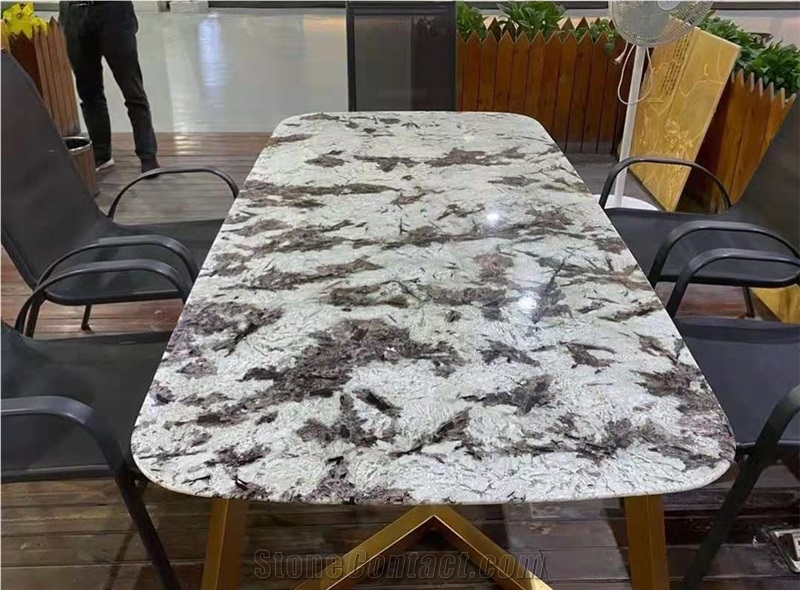 Splendor White Granite Reception Desk Top