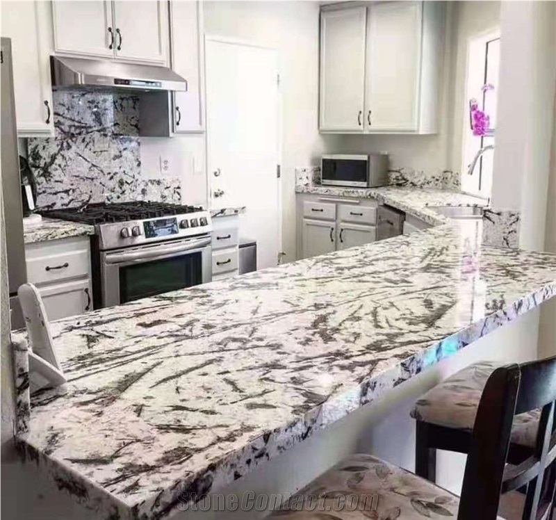 Splendor White Granite Reception Desk Top