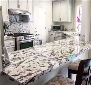 Splendor White Granite Reception Desk Top