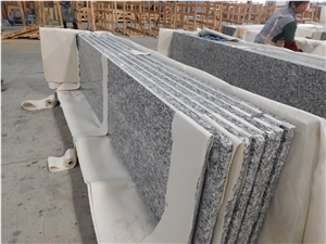 Spray White Granite Bathroom Vanitytops Prefab