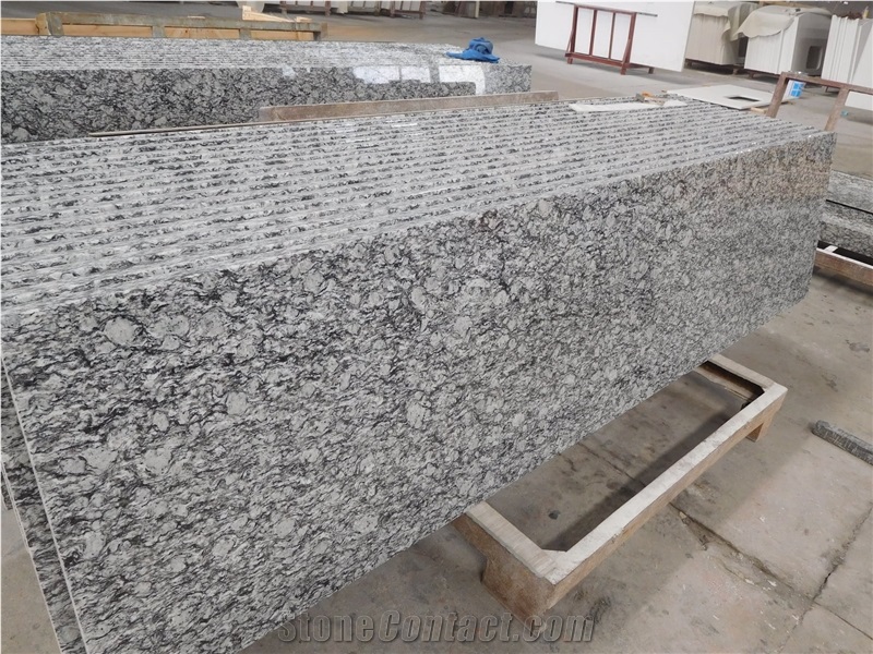 Spray White Granite Bathroom Vanitytops Prefab