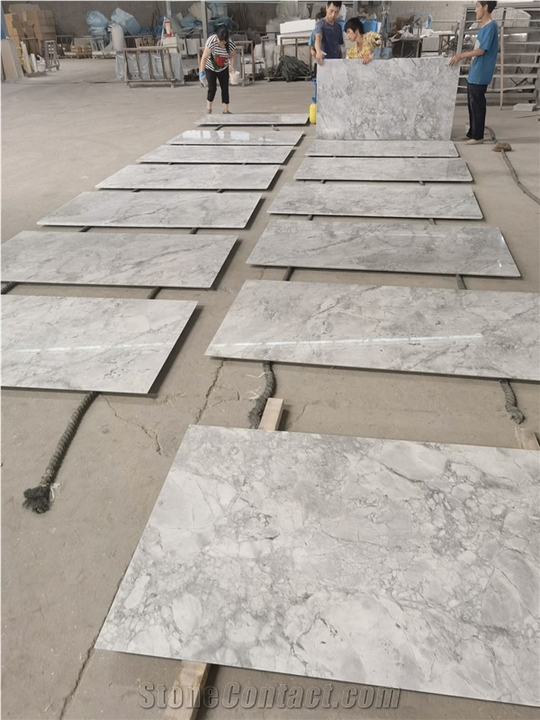 Super White Quartzite Calacatta Grey Marble Countetops