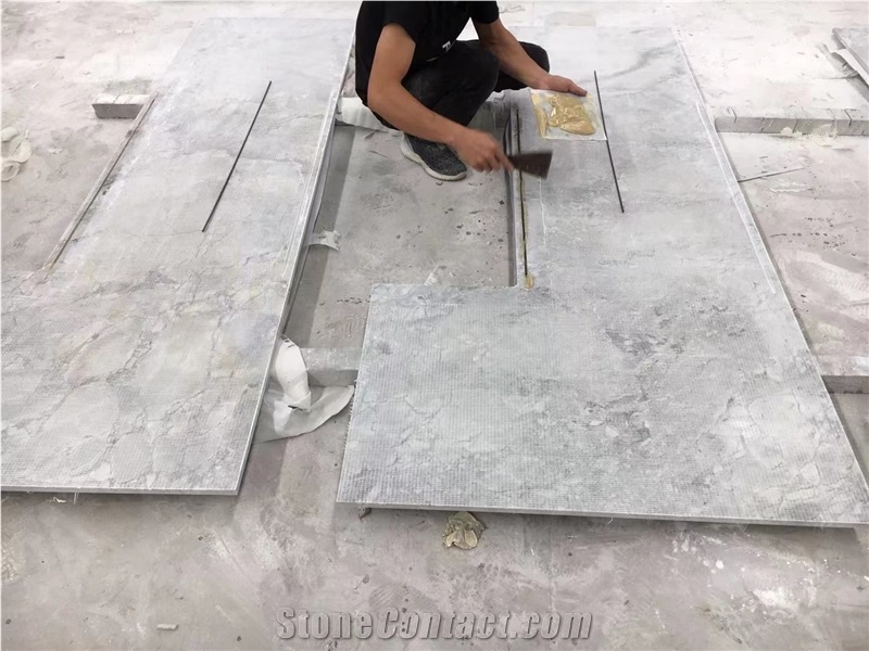 Super White Quartzite Calacatta Grey Marble Countetops