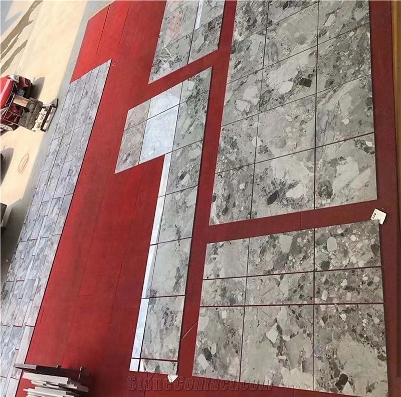 Vuca Grey Pandora White Marble Slab Tiles