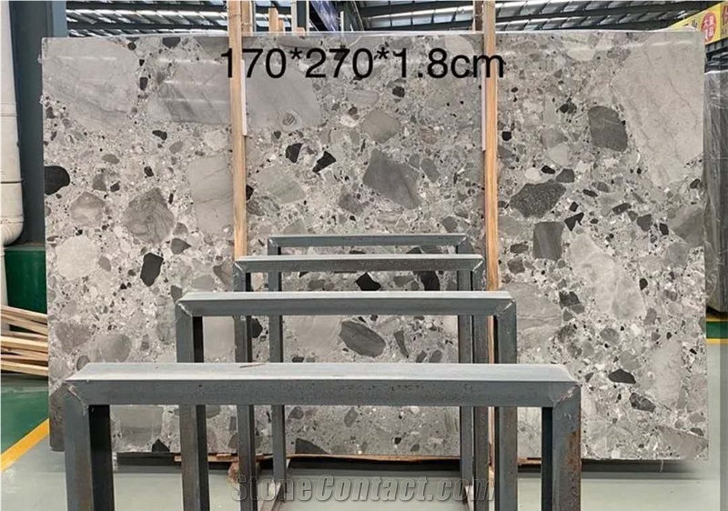 Vuca Grey Pandora White Marble Slab Tiles