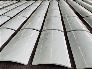 White Marble Column Pillar Hollow Covering Tiles
