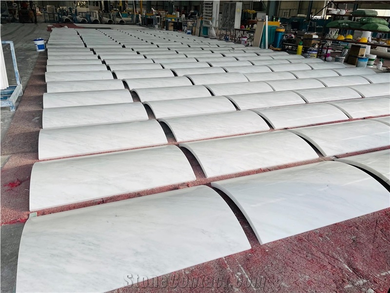 White Marble Column Pillar Hollow Covering Tiles