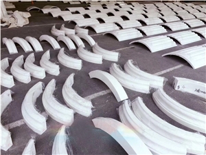White Marble Column Pillar Hollow Covering Tiles