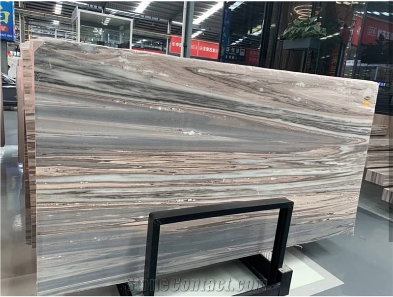 Yinxun Palissandro Blue Marble Slab Tiles Polished Honed