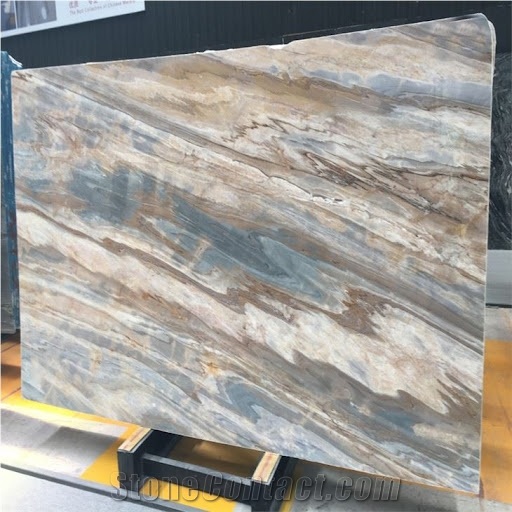 Yinxun Palissandro Blue Marble Slab Tiles Polished Honed