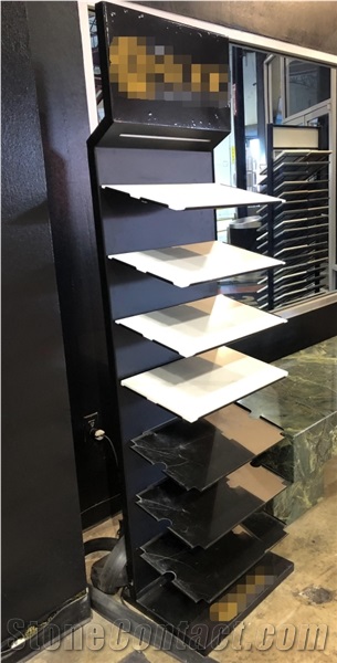 Quartz Stone Display Rack For Exhibition