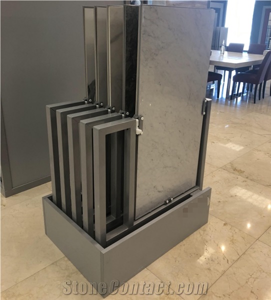 Sliding Rotating Tile Metal Display Stand China Manufacturer