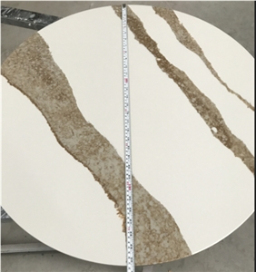 Calacatta Quartz Slab Match Cambria Brittanicca Gold 