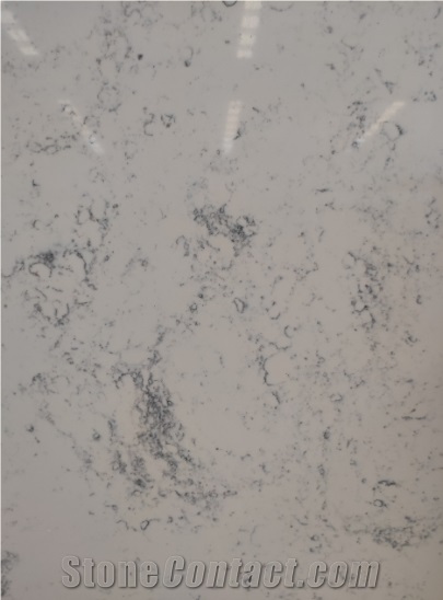Cheap Carrara Quartz Slab For Interior Countertop & Tile
